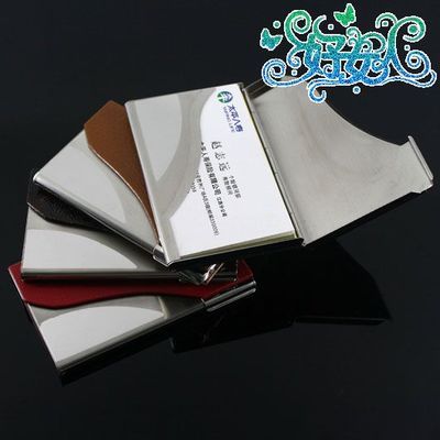 不锈钢斜翻盖名片盒 职场格调与实用兼备的精英之选